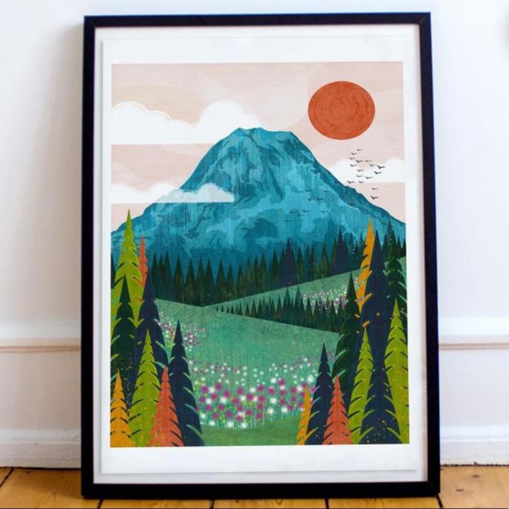 NWT!! Travel wall Art- Mt. Rainer